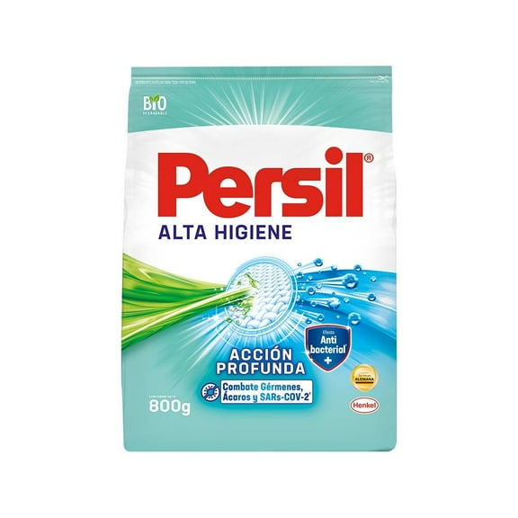 Detergente en polvo Persil alta higiene 800 g