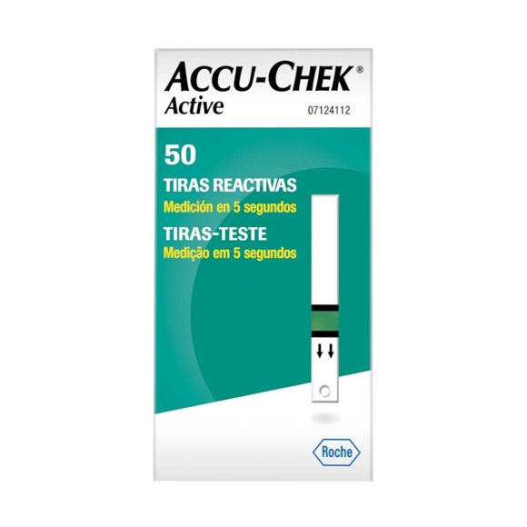 Tiras reactivas Accu-Chek active 50 pzas