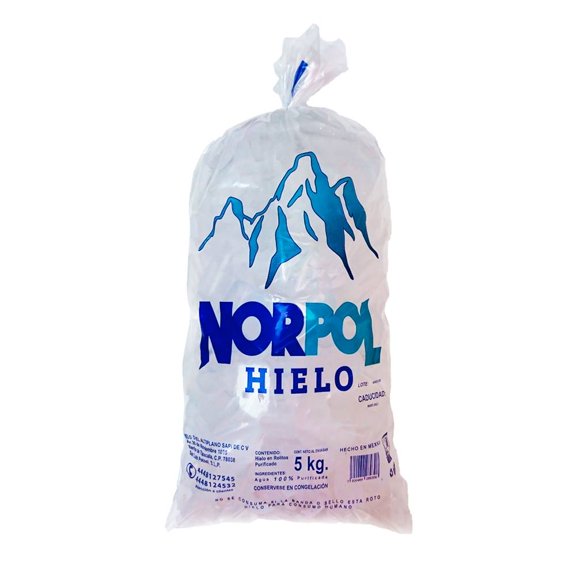 Hielo NorPol en rolitos purificado 5 kg