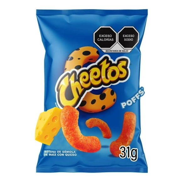 botana sabritas cheetos poffs queso 31 g
