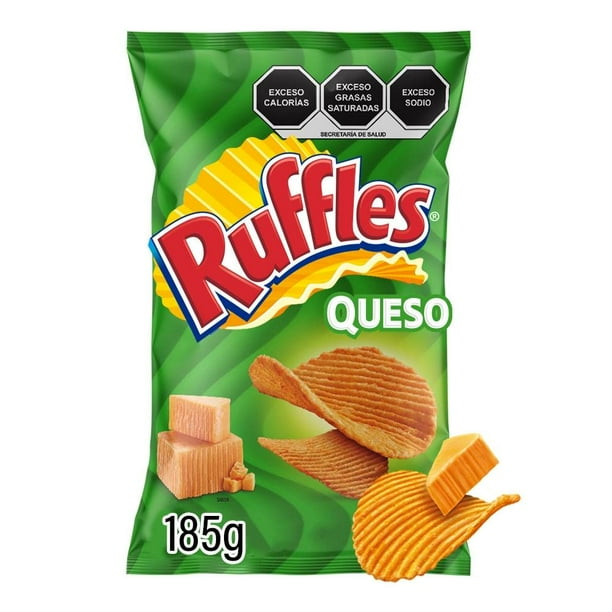 Papas fritas Sabritas Ruffles sabor queso 185 g