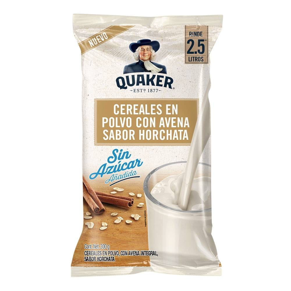 Cereal en polvo Quaker con avena sabor horchata 300 g