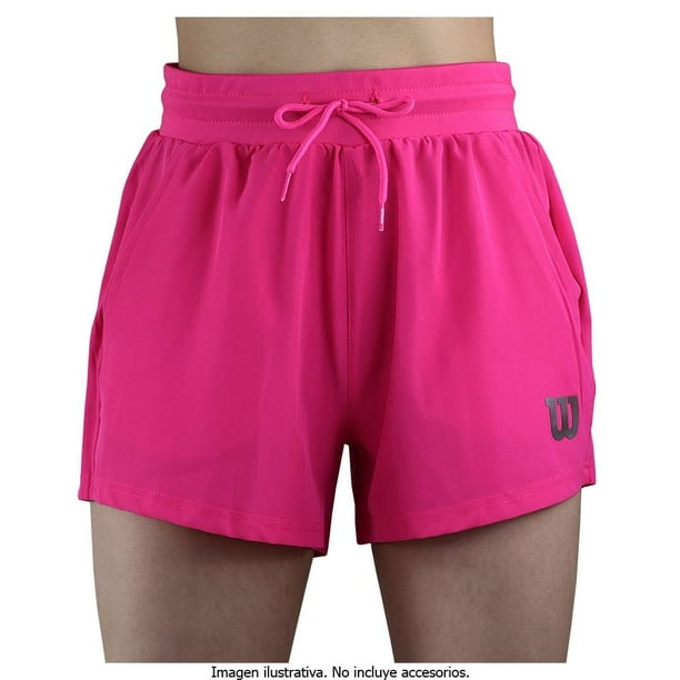 Short Wilson Talla CH Deportivo con Pretina de Licra Plata con Rosa