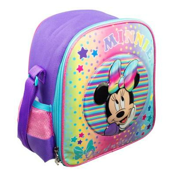 Lonchera Para Niña De Kinder Marca Ruz Mod Minnie Multicolor Color Lila