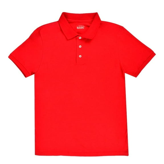 Playera Simply Basic para Hombre, Rojo Tipo Polo Talla G