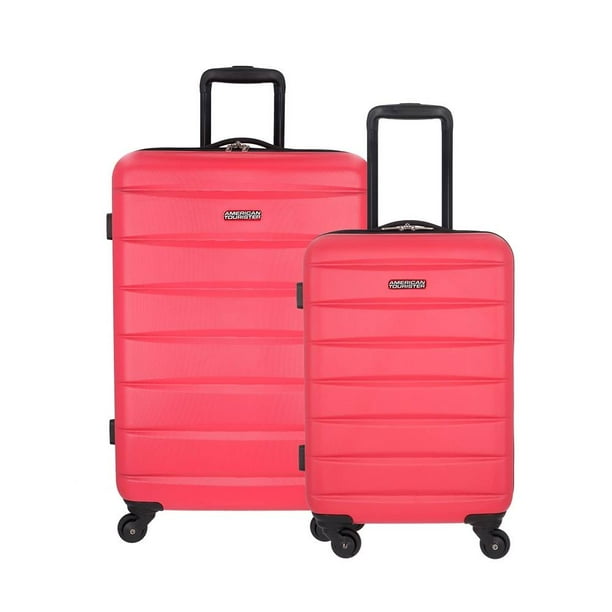 Set De Maletas American Tourister Rigida 19" y 24" Roja