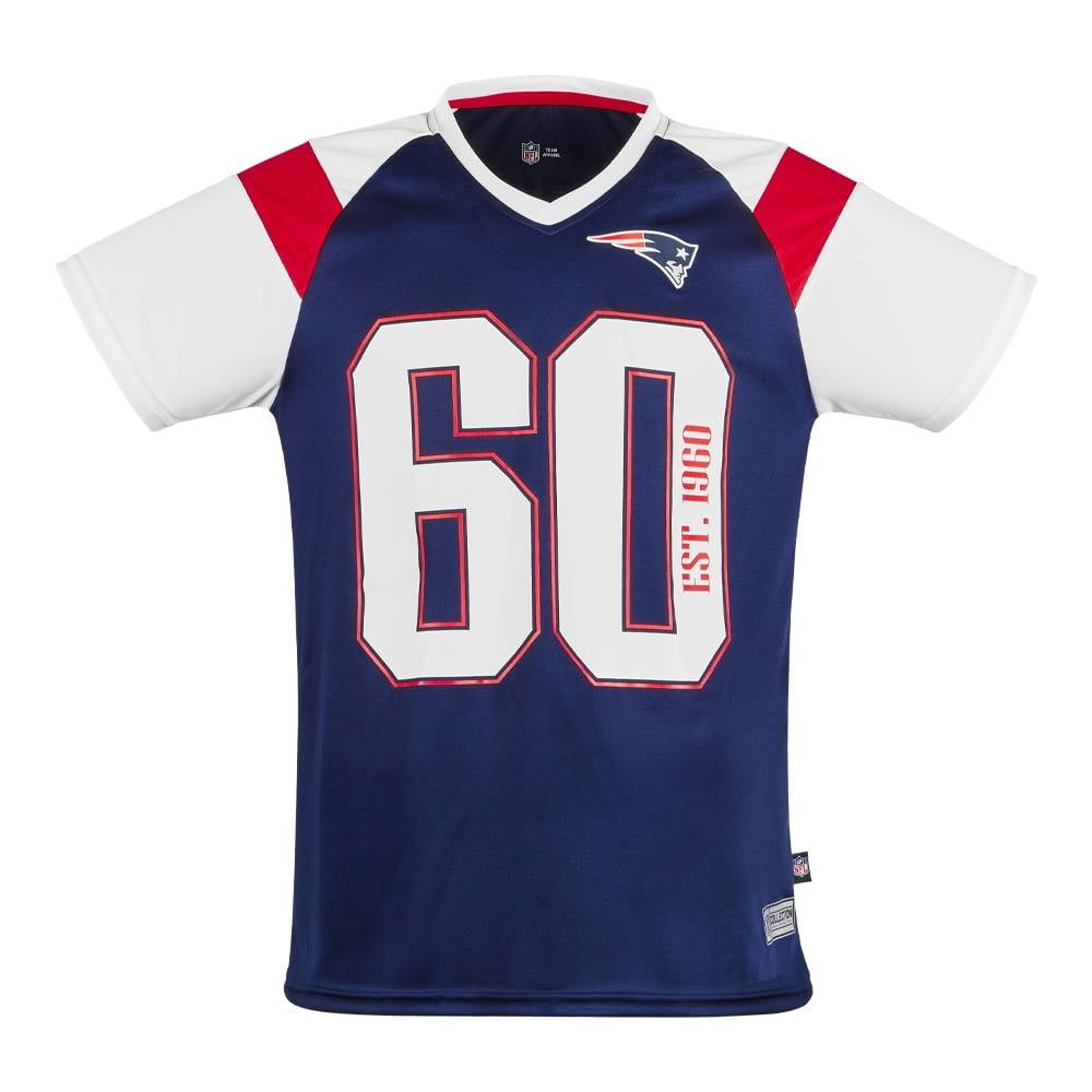 Camiseta Futbol Americano Hombre NFL Game Jersey Patriots Azul/Blanca