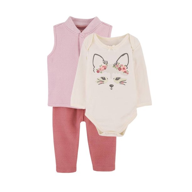 Set de ropa de recién nacido para bebé niño con estampado de zorro