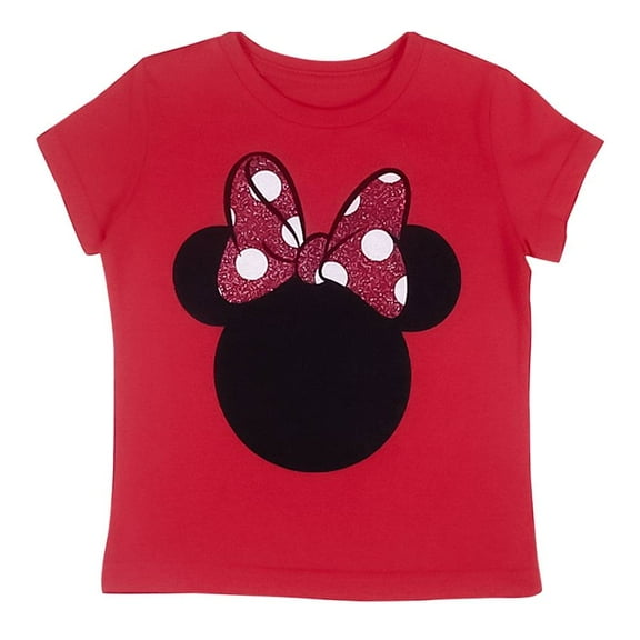 Playera Disney Minnie Para niño Talla 14 de Algodón Cuello Redondo Manga Corta Diseño Iconos Blanca