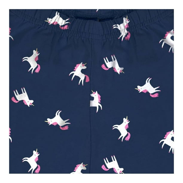 Leggings Niña Unicornio Azul Marino