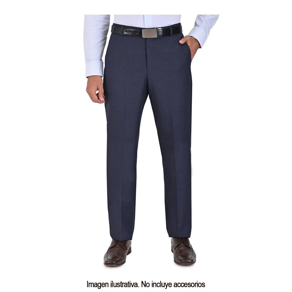 Pantalón Yale Talla 40 Formal Corte Regular Azul Marino Walmart 