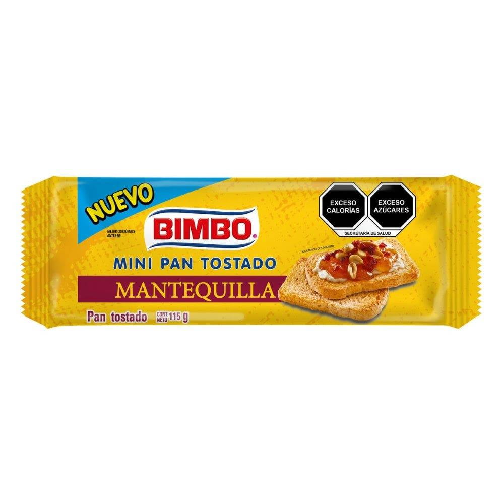 Pan tostado Bimbo mini sabor mantequilla 115 g | Walmart