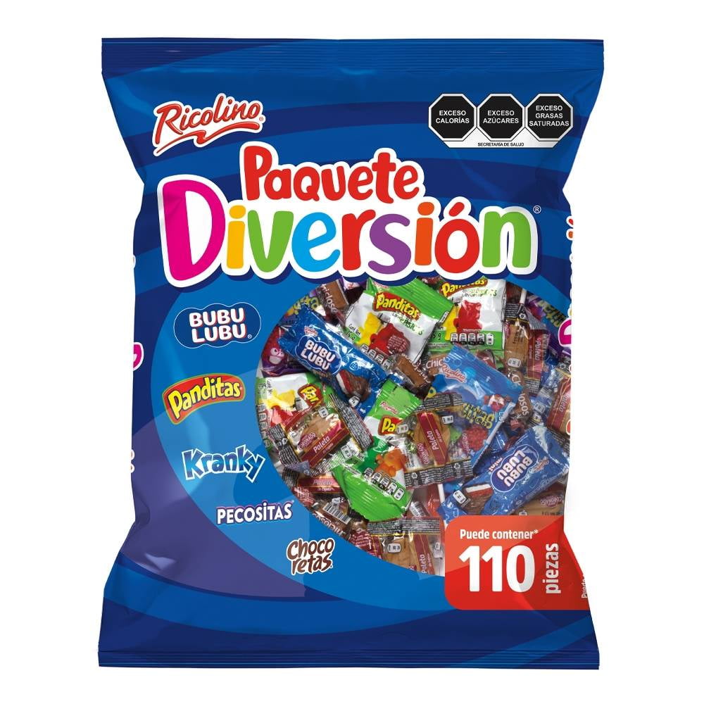 Surtido de dulces Ricolino Paquete Diversión 110 pzas | Walmart