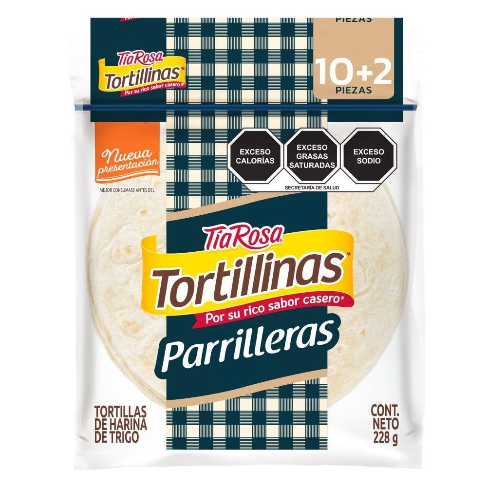 Tortillas de harina Tía Rosa tortillinas parrilleras 12 pzas 228 g