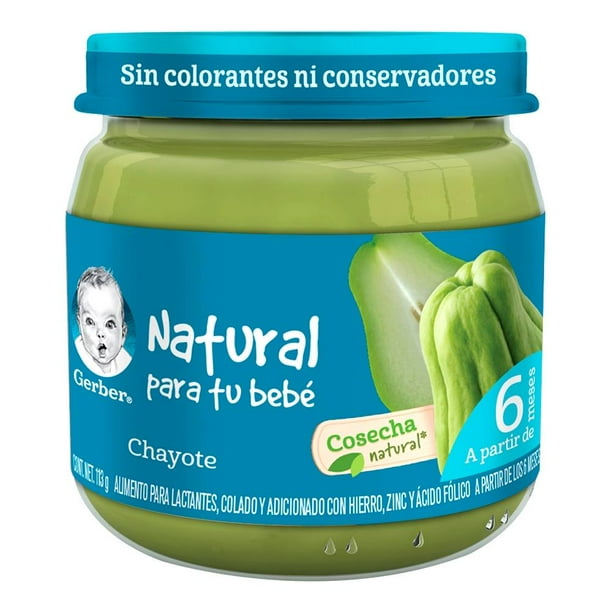 Alimento para lactantes Gerber cosecha natural chayote 113 g