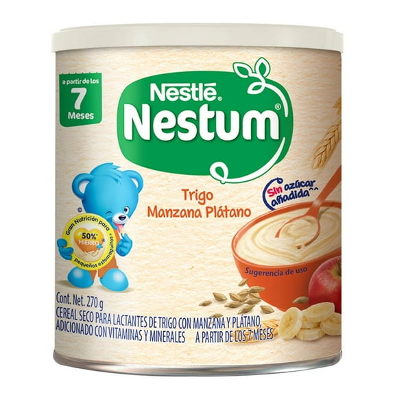 Cereal seco para lactantes Nestum trigo manzana y plátano 270 g