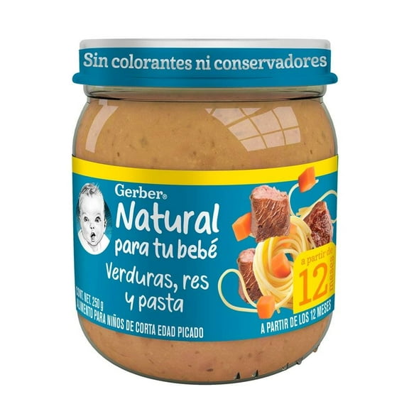 Alimento para niños Gerber gourmet res verduras y pasta 250 g