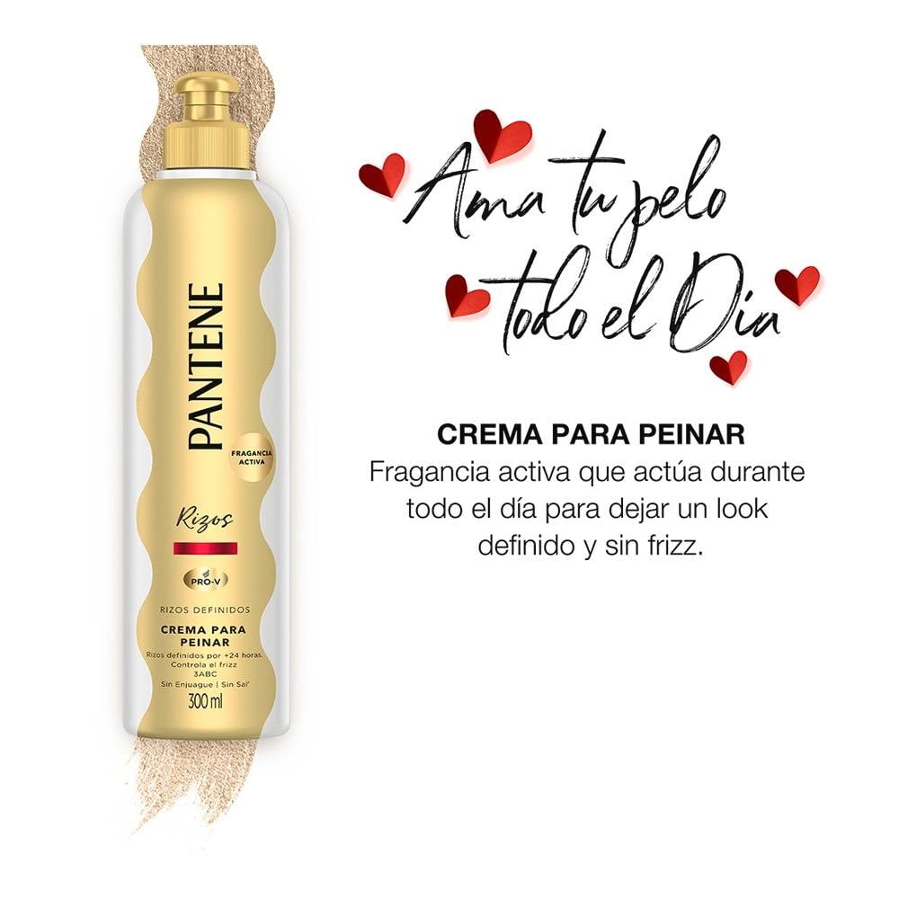 Crema para peinar Pantene Pro V rizos definidos 300 ml