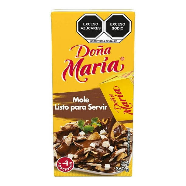 Mole Doña María rojo listo para servir 360 g