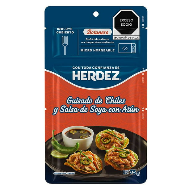 Guisado de atún Herdez con chiles y salsa de soya 75 g | Walmart