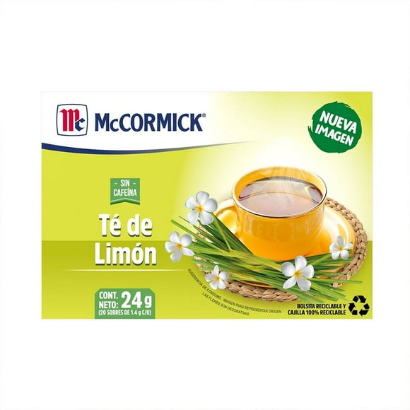 Té McCormick limón 20 sobres