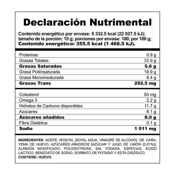 McCORMICK ADEREZO DE MAYONESA MAYONNAISE - GRANDE 1.5 KILOS