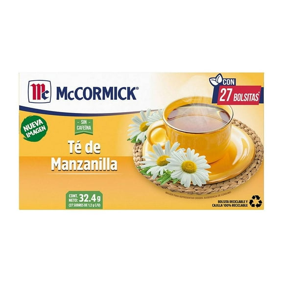 Té McCormick manzanilla 27 sobres