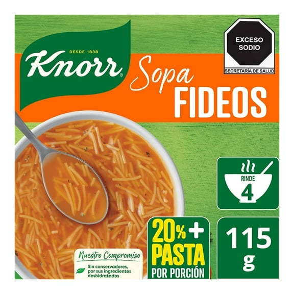 Sopa de fideo Knorr 115 g