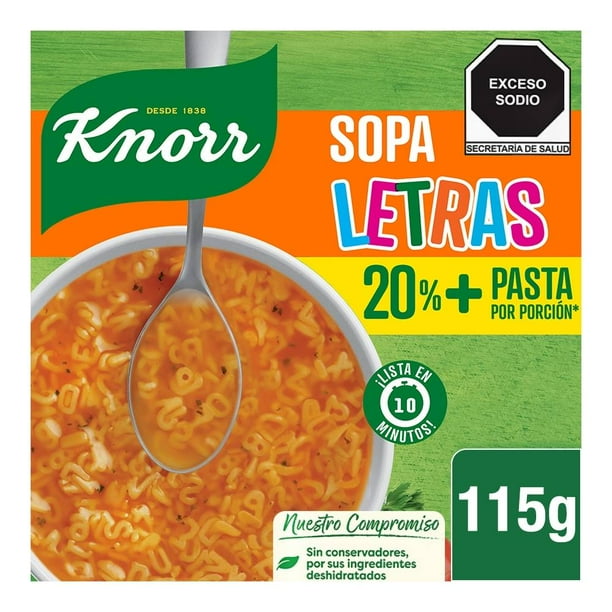 Sopa de letras Knorr 115 g