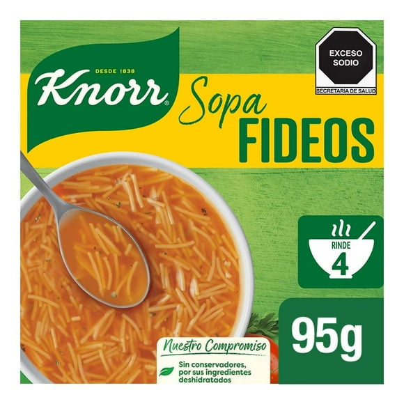 Sopa de fideo Knorr con tomate 95 g