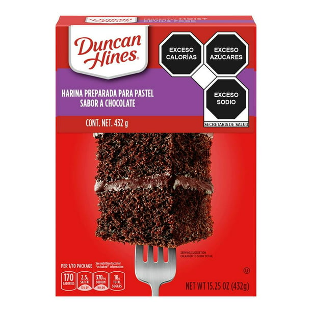 Harina preparada Duncan Hines para pastel sabor chocolate 432 g | Walmart