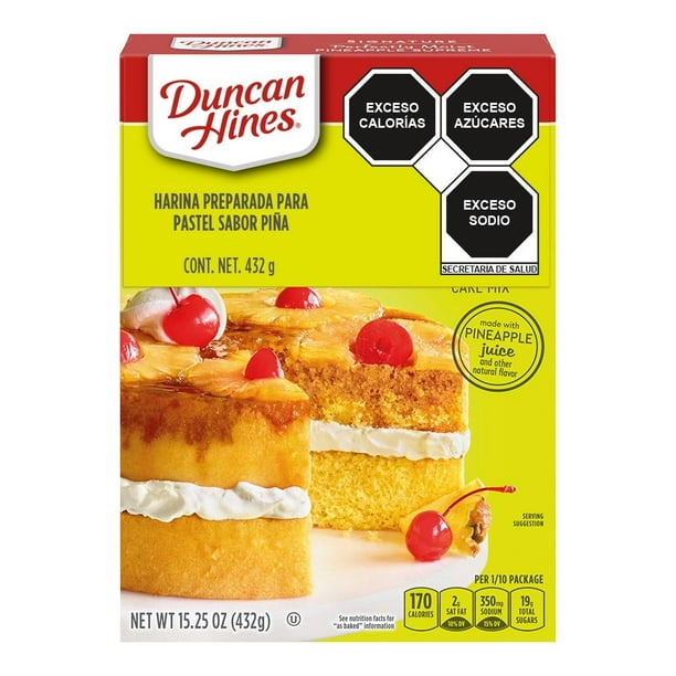 Harina preparada Duncan Hines para pastel sabor piña 432 g | Walmart