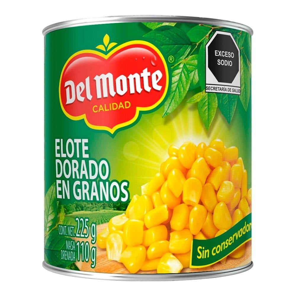 Granos de elote Del Monte dorados 225 g | Walmart