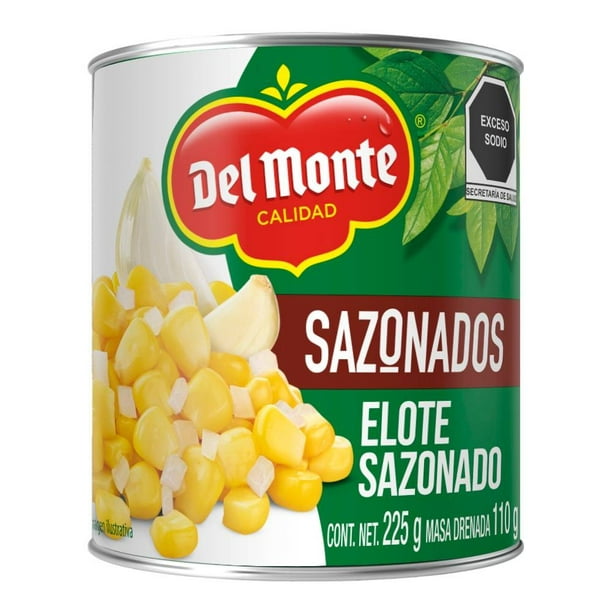 Granos de elote Del Monte sazonados 225 g | Walmart
