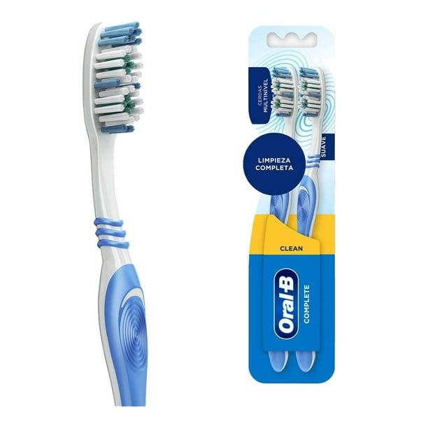 Cepillo dental Oral-B Clean Complete 40 mediano 2 pzas