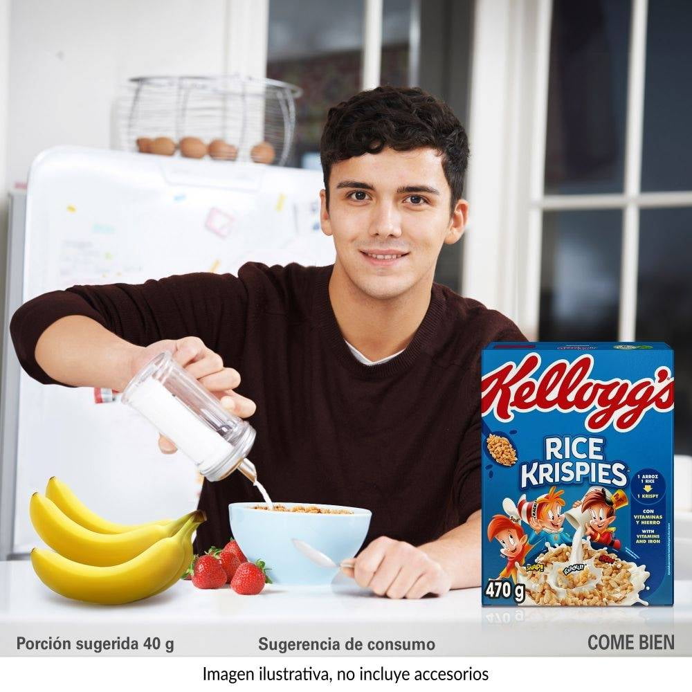 Cereal Kellogg's Rice Krispies Sin Azúcar Añadido 470g