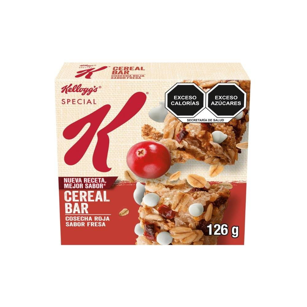 Barras de cereales Kellogg's Special K cosecha roja sabor fresa 126 g