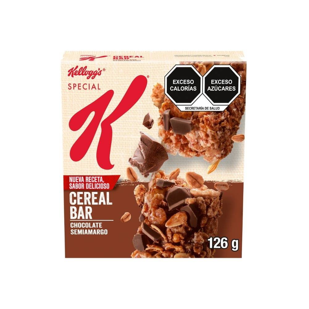 Barras de cereales Kellogg's Special K con trocitos de chocolate semiamargo 126 g