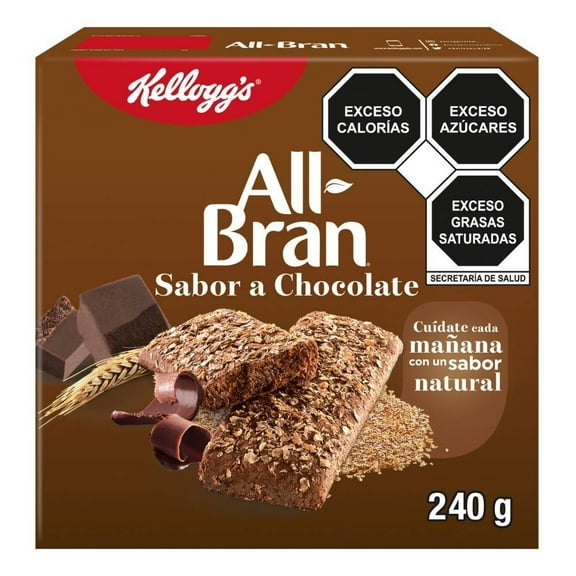 Barras Kellogg's All Bran sabor chocolate 240 g