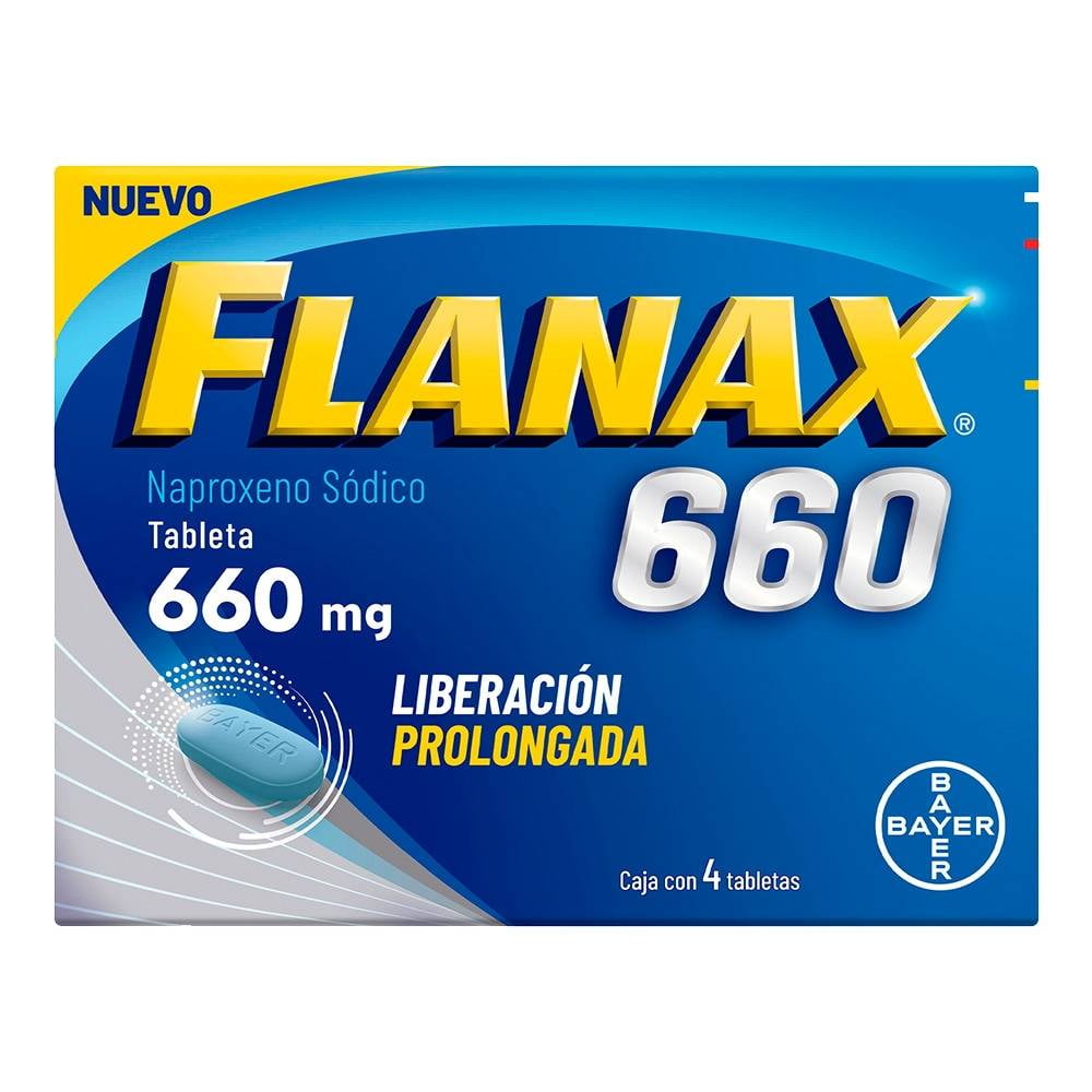 Flanax 660 Mg Flanax Blister Con 4 Tabletas Walmart