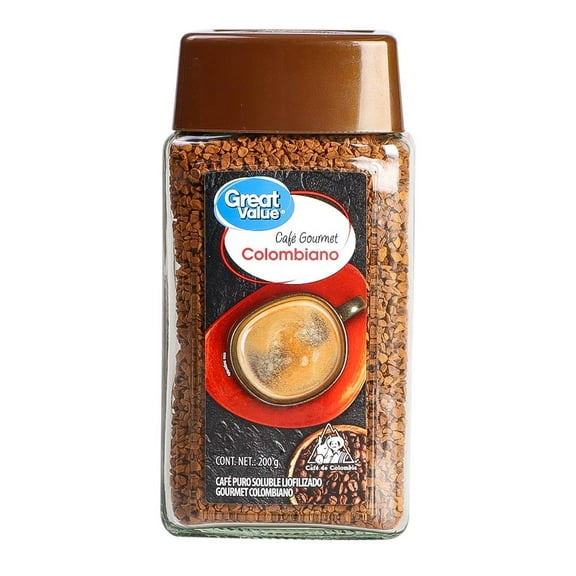 Café soluble Great Value colombiano gourmet 200 g