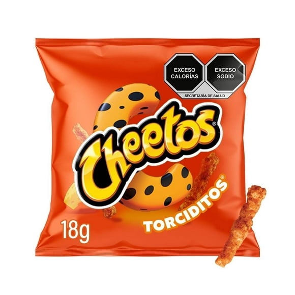 botana sabritas cheetos torciditos sabor queso y chile 18 g