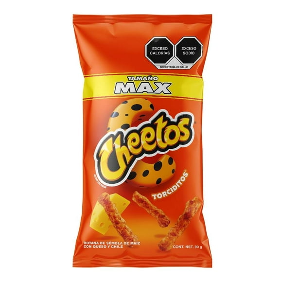 botana cheetos torciditos tamaño max 90 g