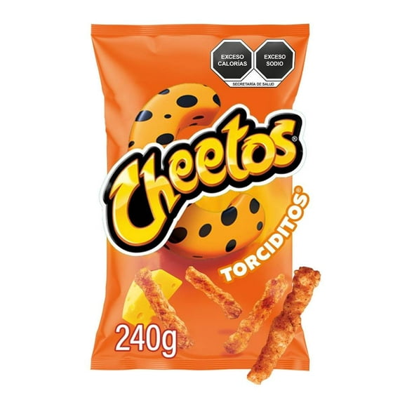 botana sabritas cheetos torciditos sabor queso y chile 240 g