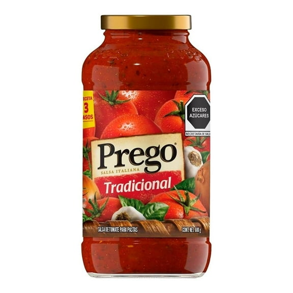 Salsa de tomate Campbells Prego para pasta estilo italiana tradicional 680 g
