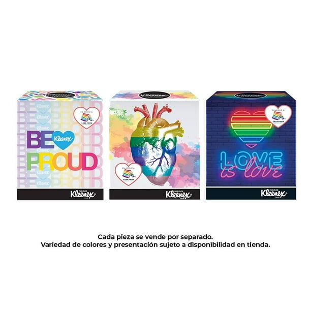 Pañuelos desechables Kleenex Selection Pride 90 pzas