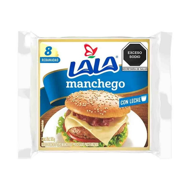 Queso Lala manchego 144 g 8 rebanadas