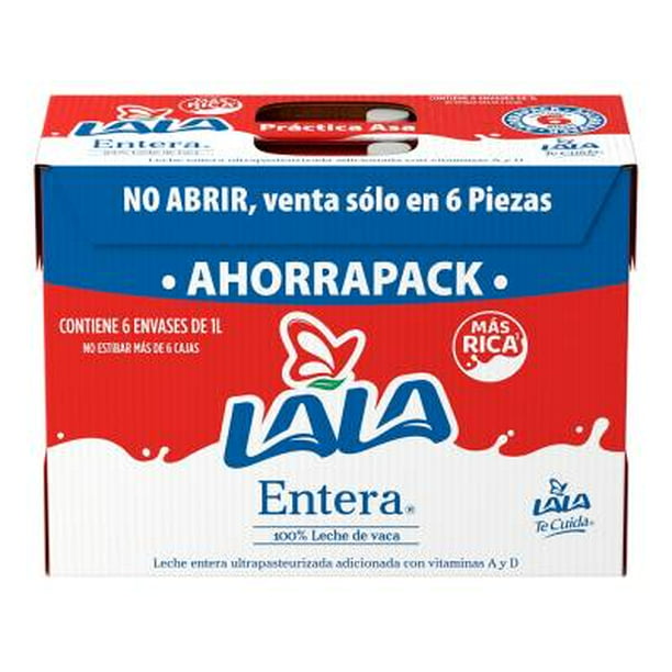 Leche Lala Entera 6 Pzas 1 L Cu Walmart 5662