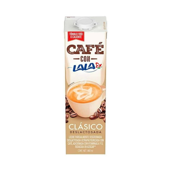 leche café con lala deslactosada 960 ml