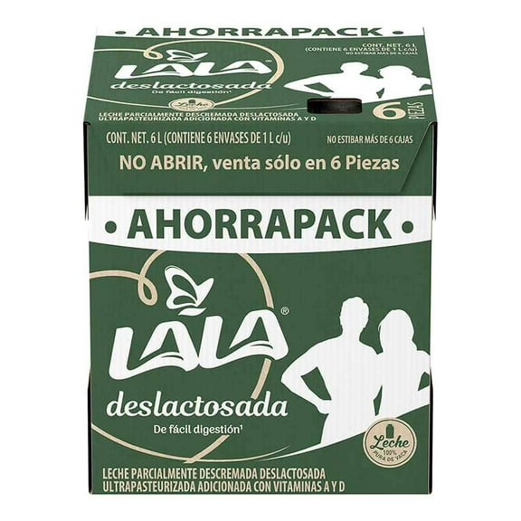 Leche Lala deslactosada 6 pzas de 1 lt c/u